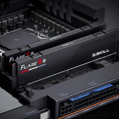 G.SKILL FLARE X5 (Compact Low-Profile Design): 32GB/64GB DDR5-6000/6400 MT/s - AMD EXPO Profile Ready, Dual Channel Kit (BLACK)