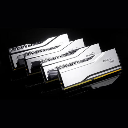 G.SKILL Trident Z5 Royal RGB Series (SILVER): 32GB/48GB/64GB/96GB DDR5-6000/6400/6800/7200/7600/7800/8000/8200/8400 MT/s - Intel XMP 3.0 Ready
