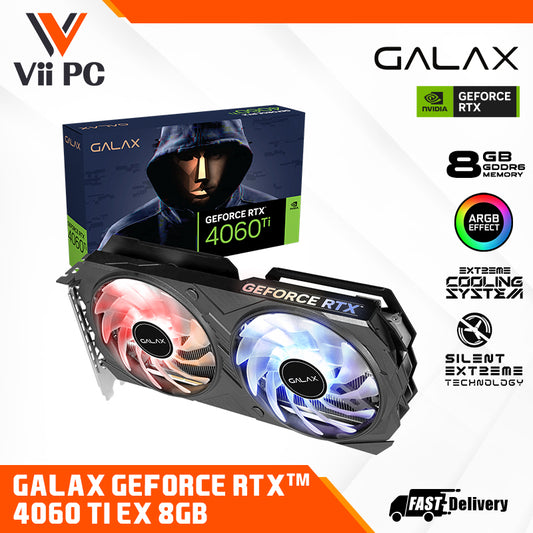 GALAX GeForce RTX 4060 Ti EX 8GB DDR6 GAMING Graphics Card