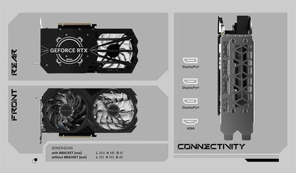 GALAX GeForce RTX 4060 Ti EX 8GB DDR6 GAMING Graphics Card