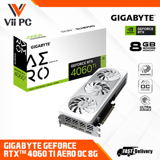 GIGABYTE GeForce RTX 4060 Ti AERO OC 8GB GAMING Graphics Card