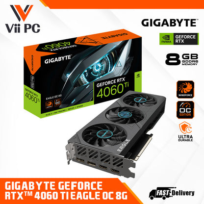 GIGABYTE EAGLE GeForce RTX 4060 Ti 8GB DDR6 GAMING Graphics Card