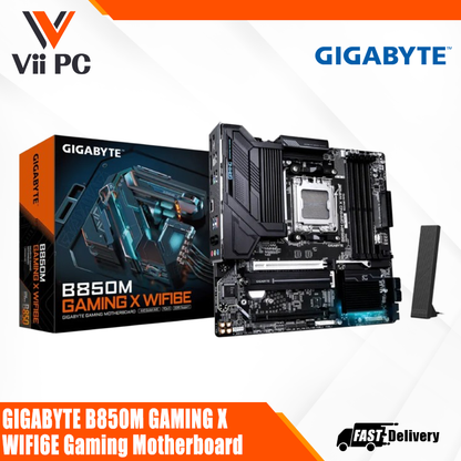 GIGABYTE B850M GAMING X WIFI6E, AMD Ryzen™ 9000 Series Processors, Micro ATX Gaming Motherboard