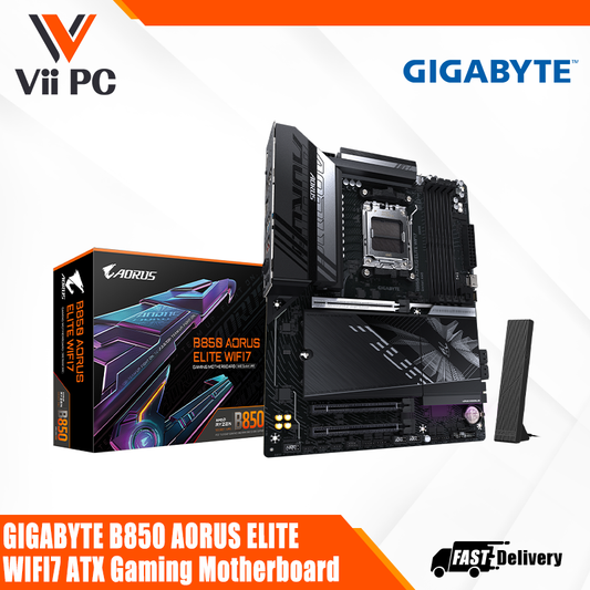 GIGABYTE B850 AORUS ELITE WIFI 7 AMD Ryzen™ 9000 Series Processors ATX Gaming Motherboard