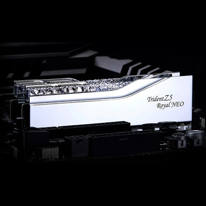 G.SKILL Trident Z5 Royal NEO RGB Series (SILVER): 32GB/48GB/64GB/96GB DDR5-6000/6400/7200/8000 MT/s - AMD EXPO Profile Ready
