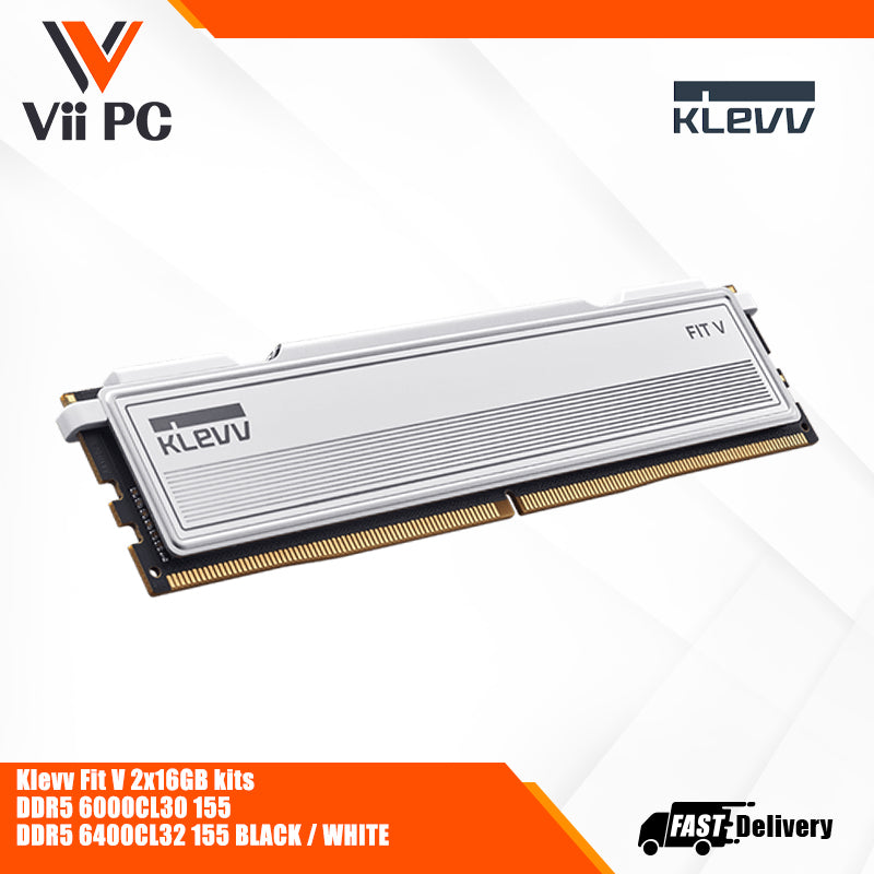 Klevv Fit V 2x16GB kits DDR5 6000CL30 DDR5 BLACK / WHITE DESKTOP RAM