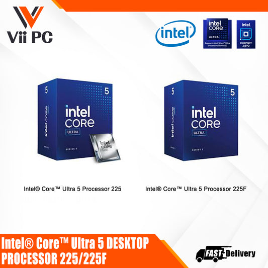 Intel® Core™ INTEL Ultra 5 Processor 225 OR 225F 20M Cache, up to 4.90 GHz LGA1851 Gaming Desktop Processor