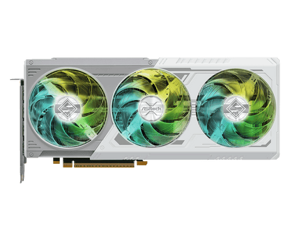 ASRock Intel Arc B580 Steel Legend 12GB OC White Triple RGB Fan Gaming Graphic Card