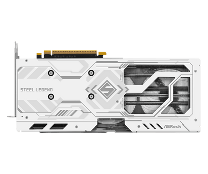 ASRock Intel Arc B580 Steel Legend 12GB OC White Triple RGB Fan Gaming Graphic Card