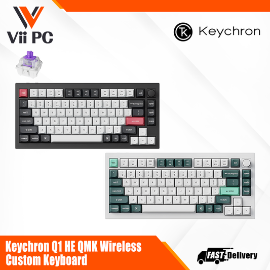 Keychron Q1 HE QMK Wireless Custom Keyboard (KYCN-Q1H-M1/KYCN-Q1H-P1)