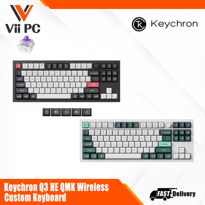 Keychron Q3 HE QMK Wireless Custom Keyboard (Q3H-M1/Q3H-P1)