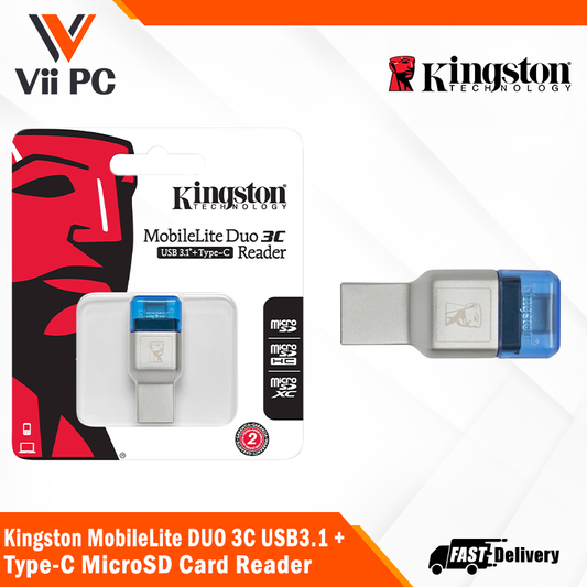 Kingston MobileLite DUO 3C USB3.1 + Type-C MicroSD Card Reader