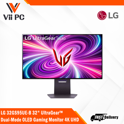 LG 32GS95UE-B 32" UltraGear™ Dual-Mode OLED Gaming Monitor 4K UHD, Pixel Sound