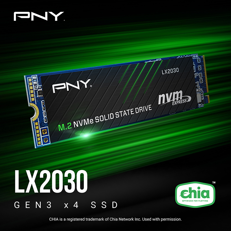 PNY LX2030 M.2 NVMe 2TB SSD - High Performance, Enhanced Reliability, Up to 18X Better Endurance