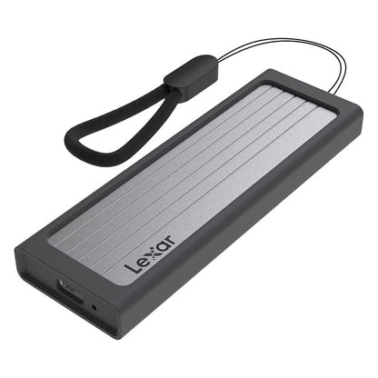 Lexar® E6 M.2 SSD Enclosure (Premium Aluminum Enclosure design, Rubber bumper, Type-C-to-Type-C cable)