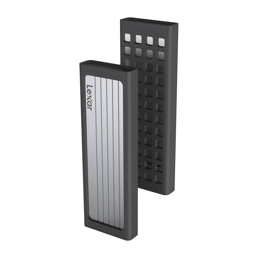 Lexar® E6 M.2 SSD Enclosure (Premium Aluminum Enclosure design, Rubber bumper, Type-C-to-Type-C cable)