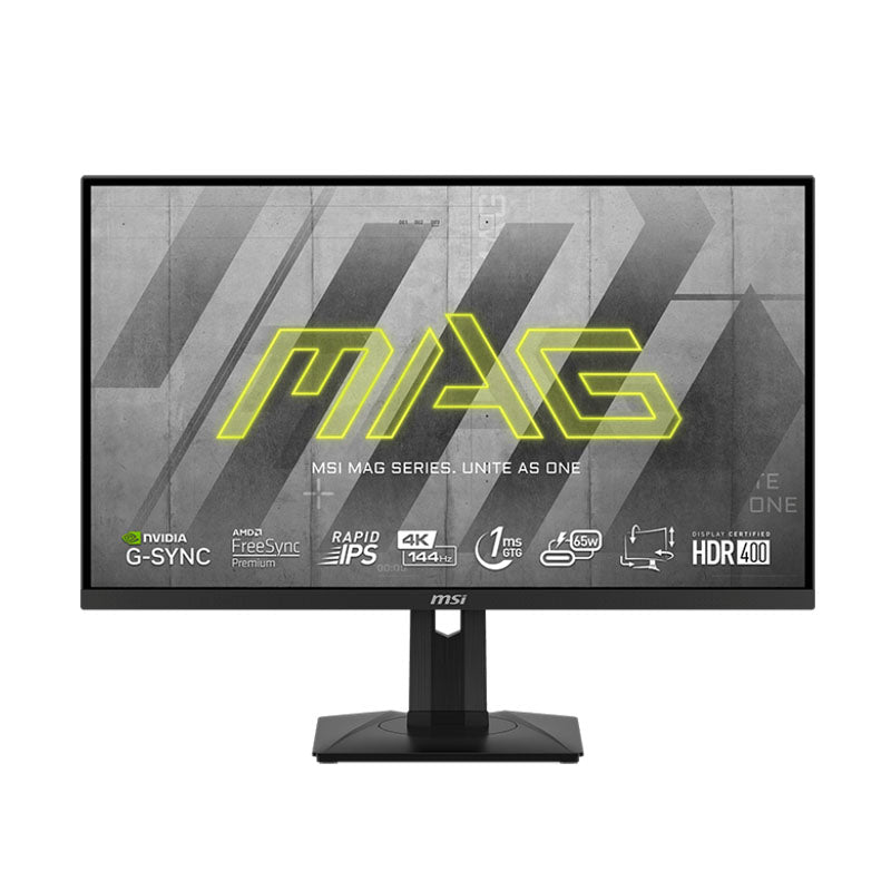 MSI MAG 274UPF 4K UHD 144HZ IPS Gaming Monitor - 1ms, HDMI 2.1, VESA DisplayHDR 400, G-SYNC AMD FREESYNC, Adjustable Stand