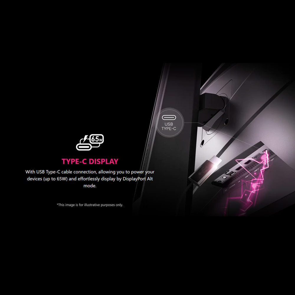 MSI  MPG 274URF QD 4K Gaming Monitor - 27" UHD (3840x2160), 160Hz, 0.5ms (GtG), RAPID IPS panel, AMD FREESYNC Premium, VESA DisplayHDR 400, MSI Mystic Light, USB Type-C (65W), HDMI 2.1