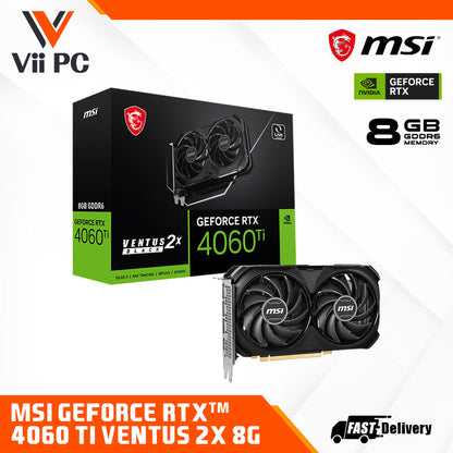 MSI GeForce RTX 4060 Ti VENTUS 2X 8GB DDR6 GAMING Graphics Card
