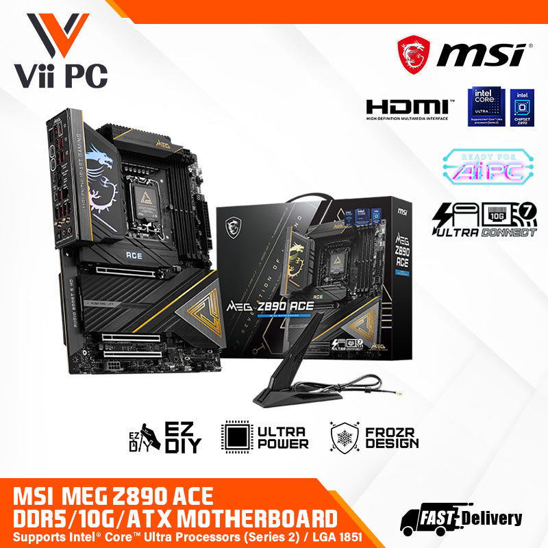 マジスタオブラ SG MSI MEG Z890 ACE Intel® Core™ Ultra Processors DDR5 WIF7 ATX