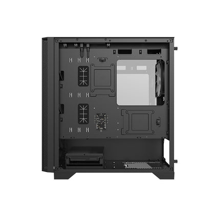 Montech AIR 100 ARGB Micro-ATX Case - 4 ARGB Fans, Lighting Controller, Fine Mesh Front Panel Design (Black/White)
