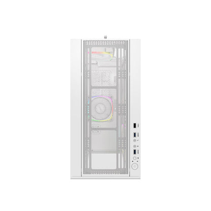 Montech SKY TWO ATX Mid Tower Case - High Airflow Performance, ARGB PWM Fans, Dust-Resistant Design