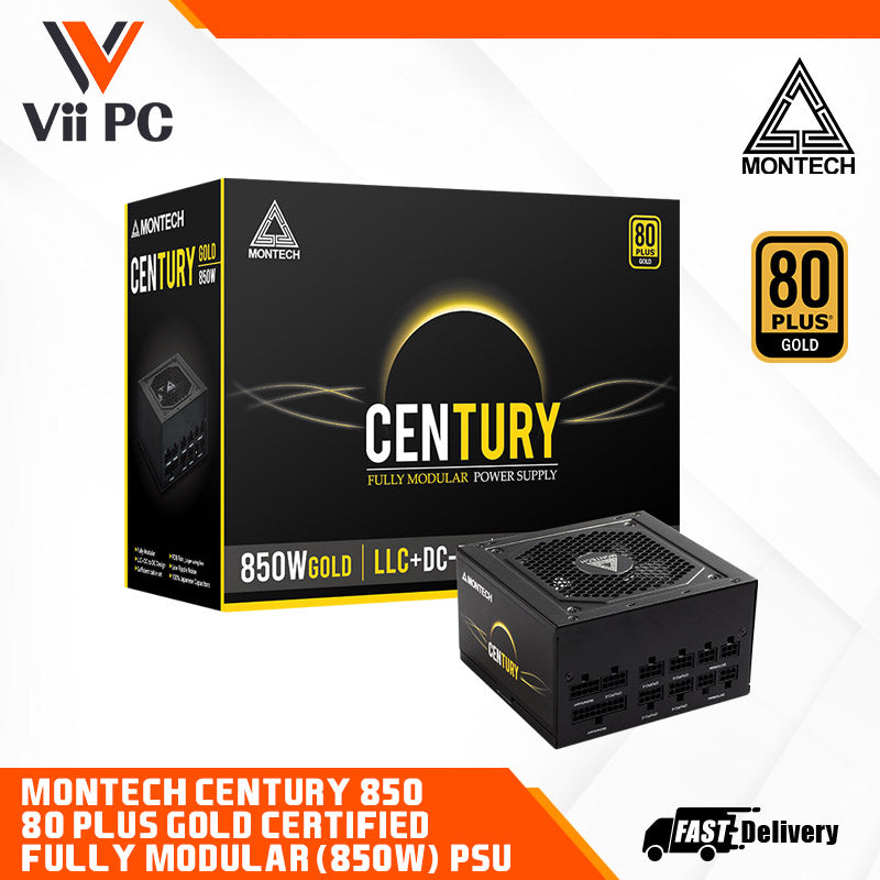 Montech CENTURY 850 Fully Modular 80 Plus® Gold Certified 850W Power Supply