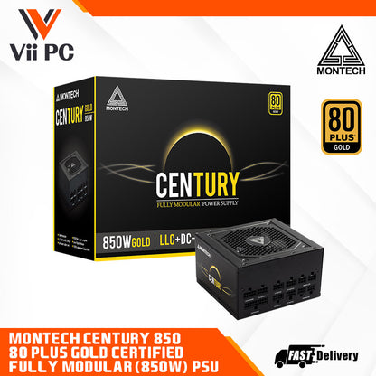 Montech CENTURY 850 Fully Modular 80 Plus® Gold Certified 850W Power Supply