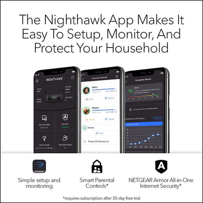 NETGEAR Nighthawk 8-Stream Tri-Band WiFi 6E Router - AXE7800 7.8Gbps (RAXE300)