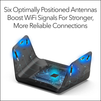 NETGEAR Nighthawk 8-Stream Tri-Band WiFi 6E Router - AXE7800 7.8Gbps (RAXE300)
