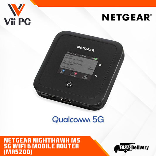 NETGEAR Nighthawk M5 5G WiFi 6 Mobile Router (MR5200) - Powered by the Qualcomm® Snapdragon™ X55 5G Modem-RF System