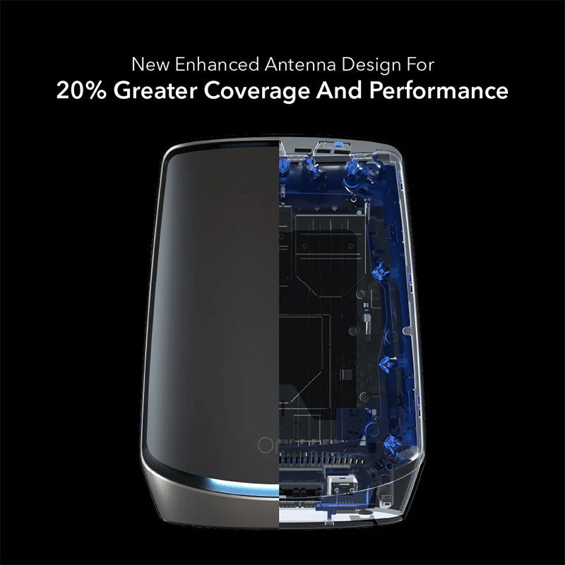 NETGEAR Orbi 860 Tri-Band WiFi 6 Mesh Add-on Satellite - AX6000 6Gbps Satellite (RBS860B) Only - Black