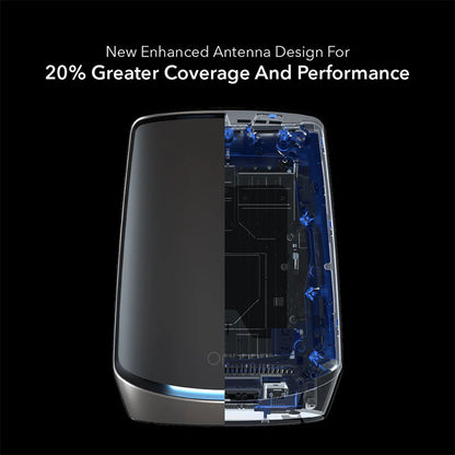 NETGEAR Orbi 860 Tri-Band WiFi 6 Mesh Add-on Satellite - AX6000 6Gbps Satellite (RBS860B) Only - Black