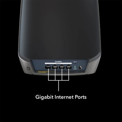 NETGEAR Orbi 860 Tri-Band WiFi 6 Mesh System - AX6000 6Gbps - 3-Pack, Black (RBK863SB)