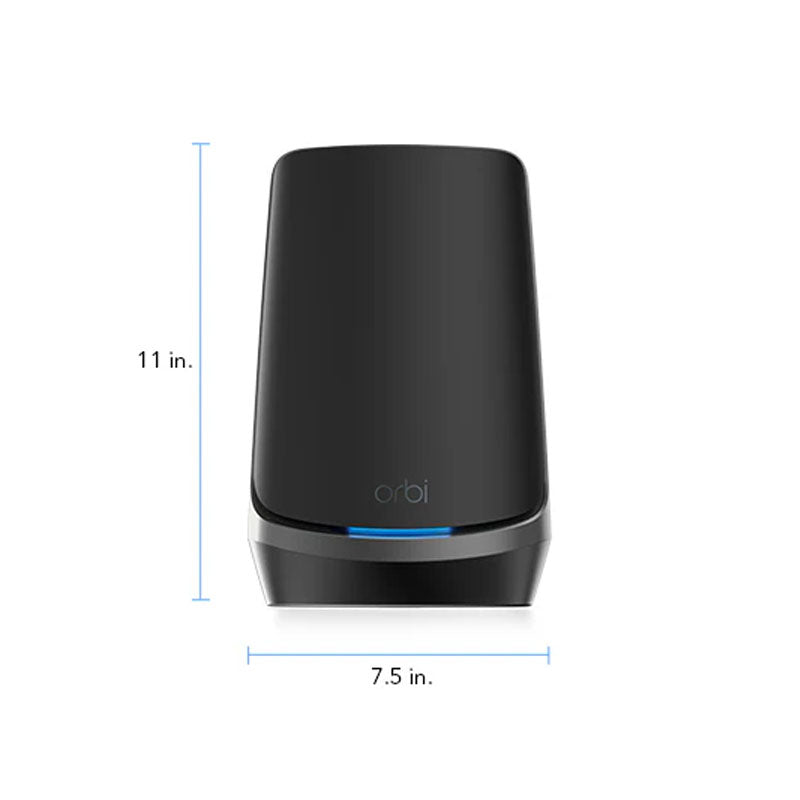 NETGEAR Orbi 960 Quad-Band WiFi 6E Mesh Add-on Satellite - AXE11000 10.8Gbps Satellite (RBSE960B) Only - Black