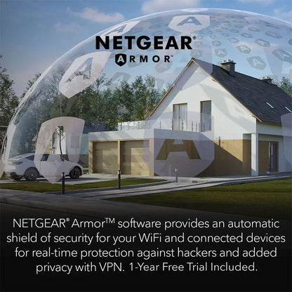 NETGEAR Orbi 960 Quad-Band WiFi 6E Mesh System - AXE11000 10.8Gbps - 3-Pack, Black (RBKE963B)
