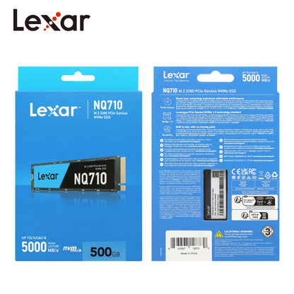 Lexar NQ710 M.2 2280 PCIe Gen4x4 NVMe 1.4 SSD (1TB / 2TB) - Up to 5000MB/s READ, Up to 3300MB/s WRITE