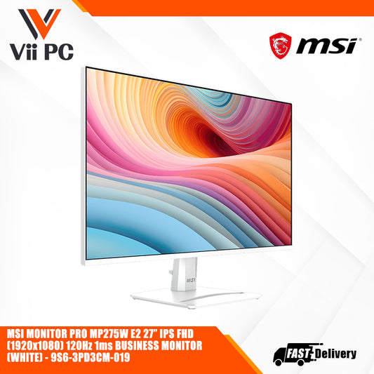 MSI MONITOR PRO MP275W E2 * 27"/FHD/Flatscreen/IPS/120Hz * 1ms(MPRT)/4ms(GtG)/AdaptiveSync/HDR Ready