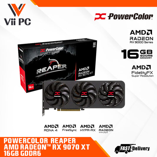 PowerColor Reaper AMD Radeon RX 9070 XT 16GB GDDR6 Graphics Card