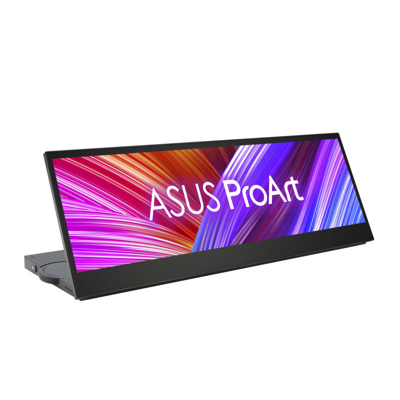 ASUS ProArt Display PA147CDV Creative Tool - 14", 32:9, IPS, FHD (1920x550), 100% sRGB, 100% Rec.709, Color Accuracy ΔE<2, Calman Verified, USB-C, 10-point Touch, MPP2.0, ASUS Dial, Control Panel, Compatible with Adobe Software
