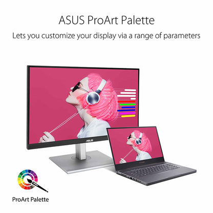ASUS ProArt Display PA278CV Professional Monitor - 27" IPS, WQHD (2560x1440), 100% sRGB, 100% Rec. 709, Color Accuracy ΔE<2, Calman Verified, USB-C, DisplayPort Daisy-chaining, ProArt Preset, ProArt Palette
