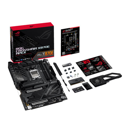 ASUS ROG CROSSHAIR X870E APEX (Socket AM5, DDR5, PCIe 5.0, WiFi 7, USB4, ROG Memory Fan Kit) GAMING ATX Motherboard (AI PC Ready) - PRE-ORDER -
