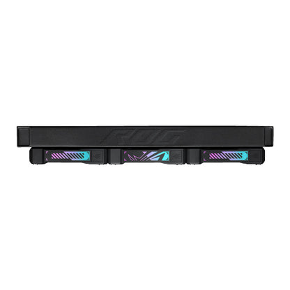 ASUS ROG Ryuo IV SLC 360 ARGB AIO Gaming CPU Liquid Cooler (6.67-inch Curved AMOLED display / Display Custom Content / Sliding LCD panel / 200mm tubing / Aura Fan Edge) - Compatible with AMD & Intel Socket