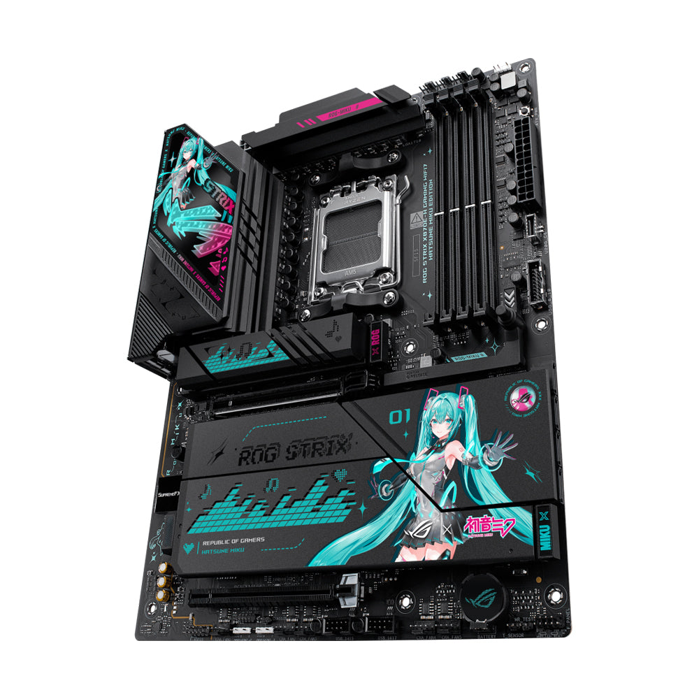ASUS ROG STRIX X870E-H GAMING WIFI7 HATSUNE MIKU EDITION ATX Gaming Motherboard