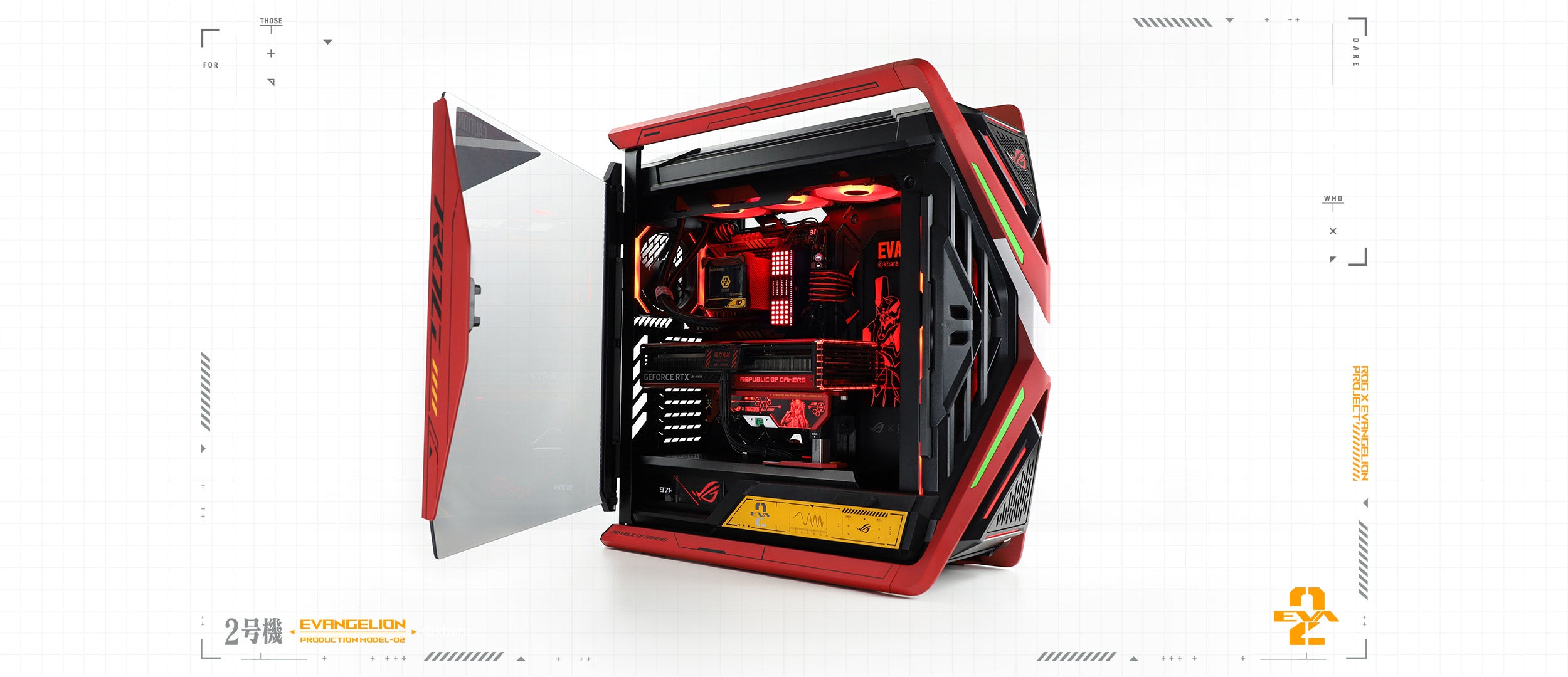 Load video: ASUS ROG x EVANGELION-02 Full Set PC Built