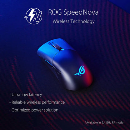 ASUS ROG Keris Wireless AimPoint Gaming Mouse - 75 g, ROG AimPoint Pro 36,000 DPI, Swappable Switches, Tri-mode Connectivity