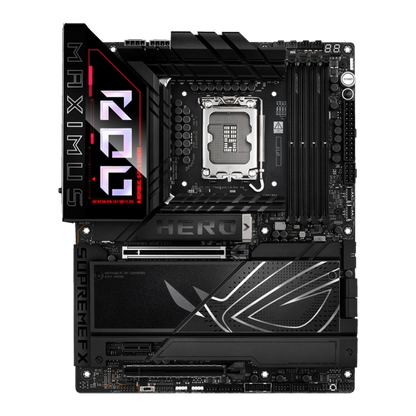 ASUS ROG MAXIMUS Z890 HERO - Support Intel® Core™ Ultra Processors (Series 2), LGA1851, DDR5, AI Networking II, Extensive Gen 5, WIFI 7, Polymo Lighting II - GAMING ATX Motherboard (AI PC Ready)