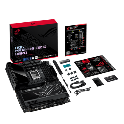 ASUS ROG MAXIMUS Z890 HERO - Support Intel® Core™ Ultra Processors (Series 2), LGA1851, DDR5, AI Networking II, Extensive Gen 5, WIFI 7, Polymo Lighting II - GAMING ATX Motherboard (AI PC Ready)
