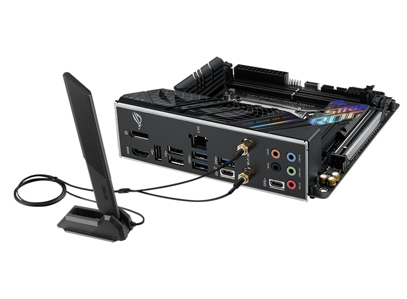 ASUS ROG STRIX B760-I GAMING WIFI LGA1700 Intel B760 Chipset 2 x DDR5 DIMM Wi-Fi 6 PCI-Express x16 Mini-ITX Motherboard