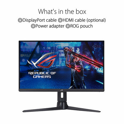 ASUS ROG Strix XG276Q Gaming Monitor - 27" FHD (1920 x 1080), IPS, 170Hz (Above 144Hz), 1ms GTG, Extreme Low Motion Blur, G-Sync compatible, FreeSync Premium, DisplayHDR™ 400, Tripod socket